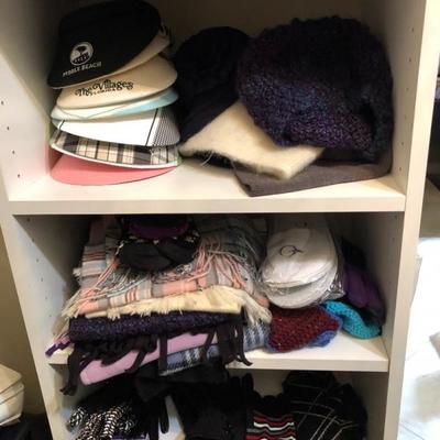 Hats, scarves, gloves.