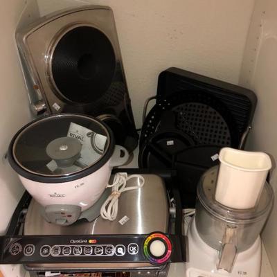 Processors, Grills, Crockpots, Electric warmers/plates