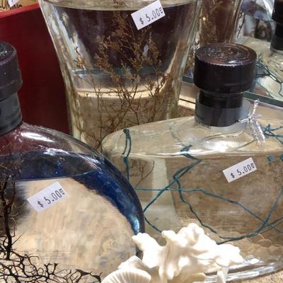 Sea-themed bath products.