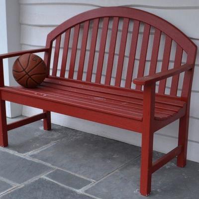 Red bench