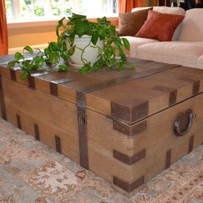 Restoration Hardware trunk style coffee table