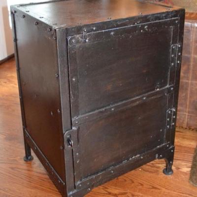 Restoration Hardware metal side cabinet