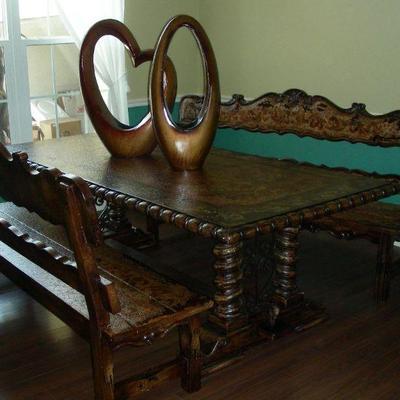 Custom Peruvian dining room set