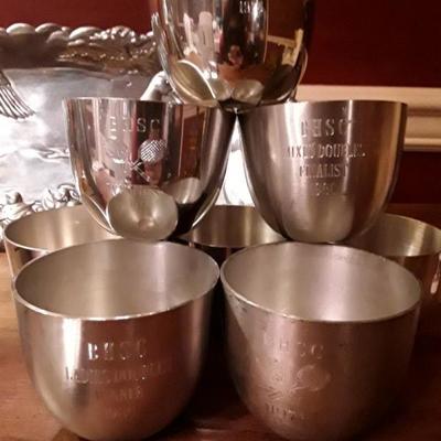Pewter Trophy cups- 1974 to 1990s