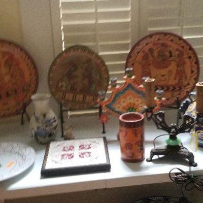 High quality mid century Mexican pottery.  Inca and Maya influences