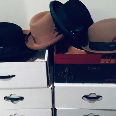 Quality men's  hats (Stetson, Biltmore, etc...)
Size 7 1/8