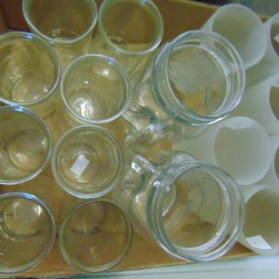 large lot of Glass Drink ware