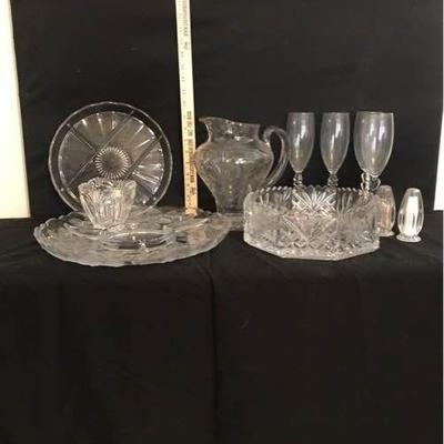 Glass and crystal serveware