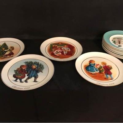 Enoch Wedgewood England for Avon Christmas plates series