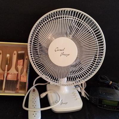 small fan and radio