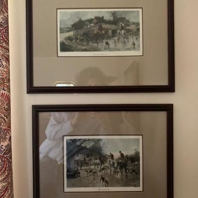 Set of Four George Wright Sporting Lithographs
