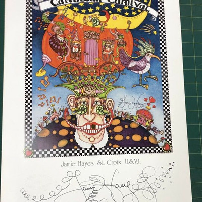 Jamie Hayes Remarque Signed Artist Proof 1997 Caribbean Carnival LAC027 https://www.ebay.com/itm/113771212011