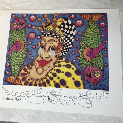 Jamie Hayes Remarque Signed Artist Proof New Orleans Pint 1992 Goin' Fishing LAC022 https://www.ebay.com/itm/123791689665