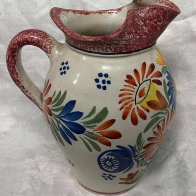 Quimper Pottery Water Pitcher France LAC003 https://www.ebay.com/itm/123791666439