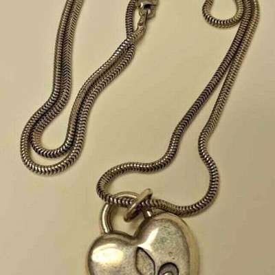 MIGNON FAGET STERLING SILVER 20 IN NECKLACE WITH HEART CHARM RX108 https://www.ebay.com/itm/113771233200