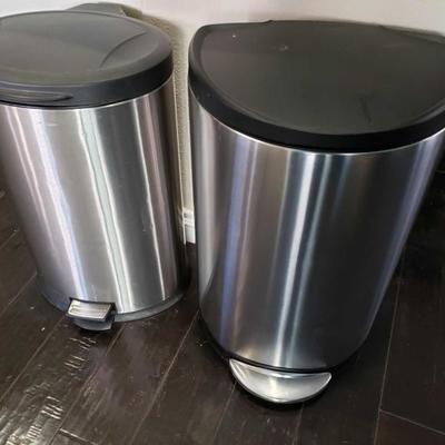#214: 2 Stainless Steel Trash Cans
2 Stainless Steel Trash Cans