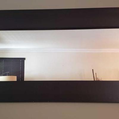 
#401: Large Mirror with Wood Frame, 75