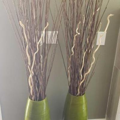 #409: 2 Vases with Decorative Branches
2 Vases with Decorative Branches