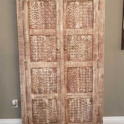 #202: Wooden Bhakti Cabinet
Measures approx 40