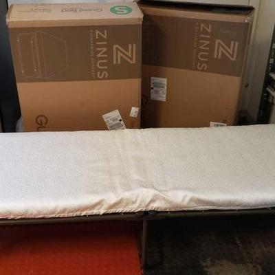 #801: 2 Zinus Portable Guest Beds with Boxes
75