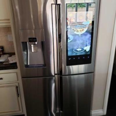 #100: Samsung 27.9 cu. ft. Family Hub 4-Door French Door Smart Refrigerator in Stainless Steel with FlexZone
Model: RF28K99580SR