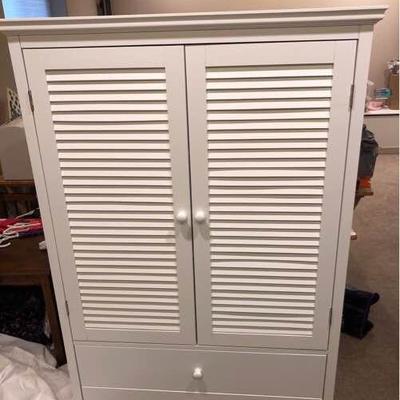 Louvered Storage Cabinet