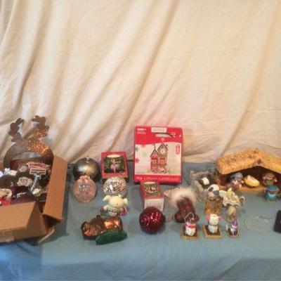 Fisher Price Nativity Scene & Christmas Ornaments