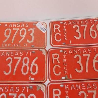 12+ License Plates - Some Consecutive Numbers