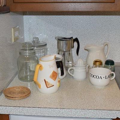 Canisters, Pitchers, Kitchen Items
