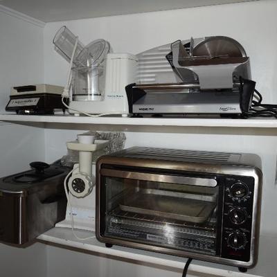 Toaster Oven, Meat Slicer, & Misc. Kitchen Items