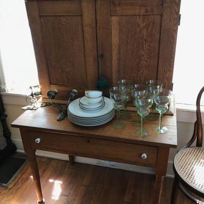 Antique maple cabinet $225