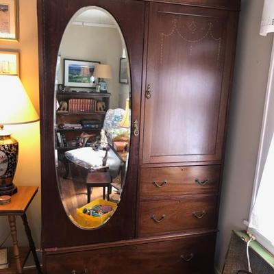 Chifforobe with inlaid design $295
27 X 21 X 80"