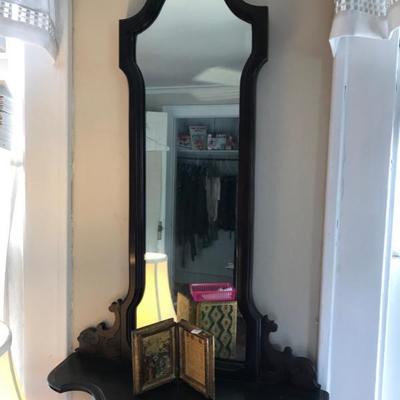 Mirror with shelf $95