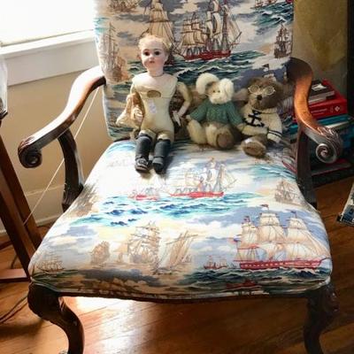 Chippendale style chair $165
29 X 29 X 39"
French doll SOLD