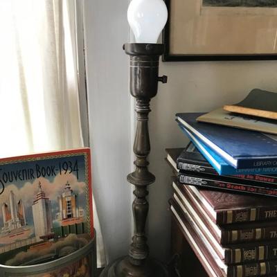 brass lamp $15