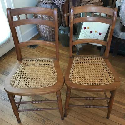 Cane bottom chairs $38 each
2 available