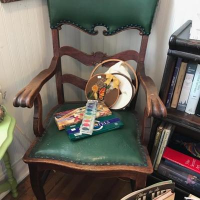 Chair with leather $75