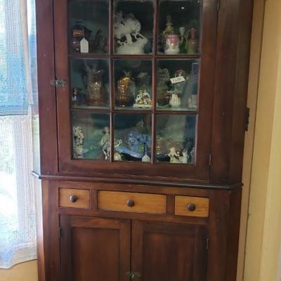 Antique corner cabinet 