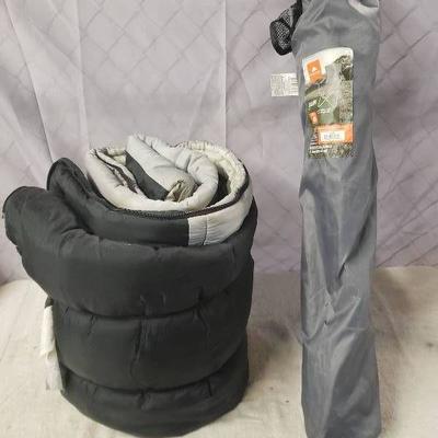 Sleeping Bag and Pop up Chair