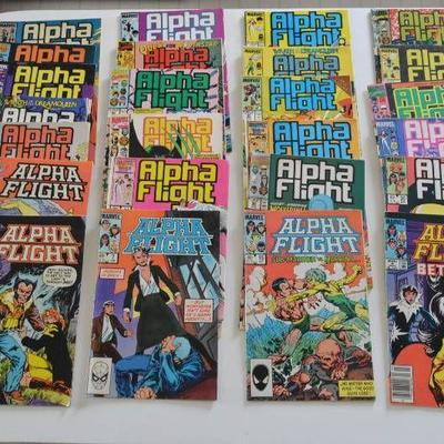Alpha Flight comics - 25 books