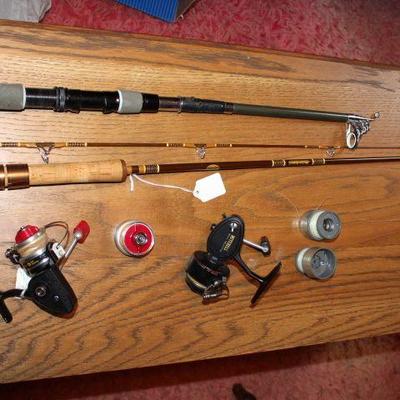 2 rods and 2 reels