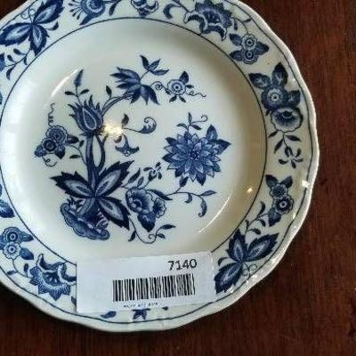 Blue and white China plate