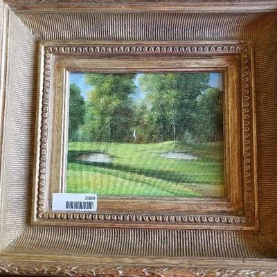 Oil painting Golf Course