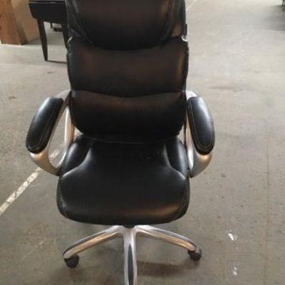Black Silver Rolling Office Chair