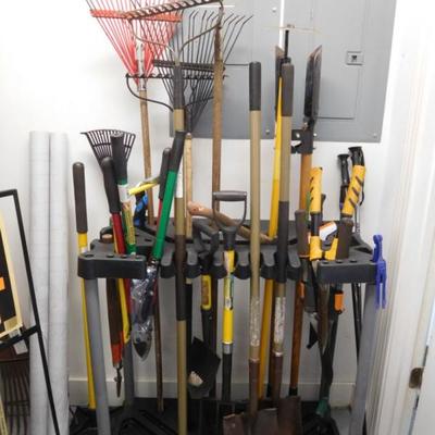 Rack of Yard Tools