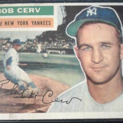 Original 1956 Topps Bob Cerv #288 New York Yankees ...