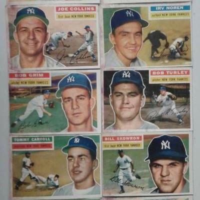 Original Lot of Ten 1956 Topps Baseball Cards All ...