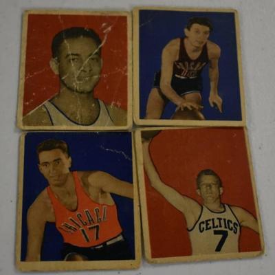 Four Original 1948 Bowman Basketball Cards - Book ...
