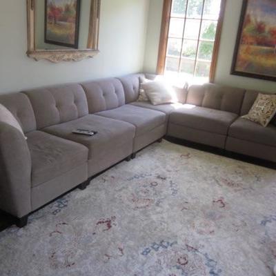 Raymour & Flanigan Sectional Sofa Like New  