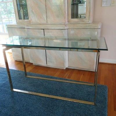 Entry Glass Top Table
